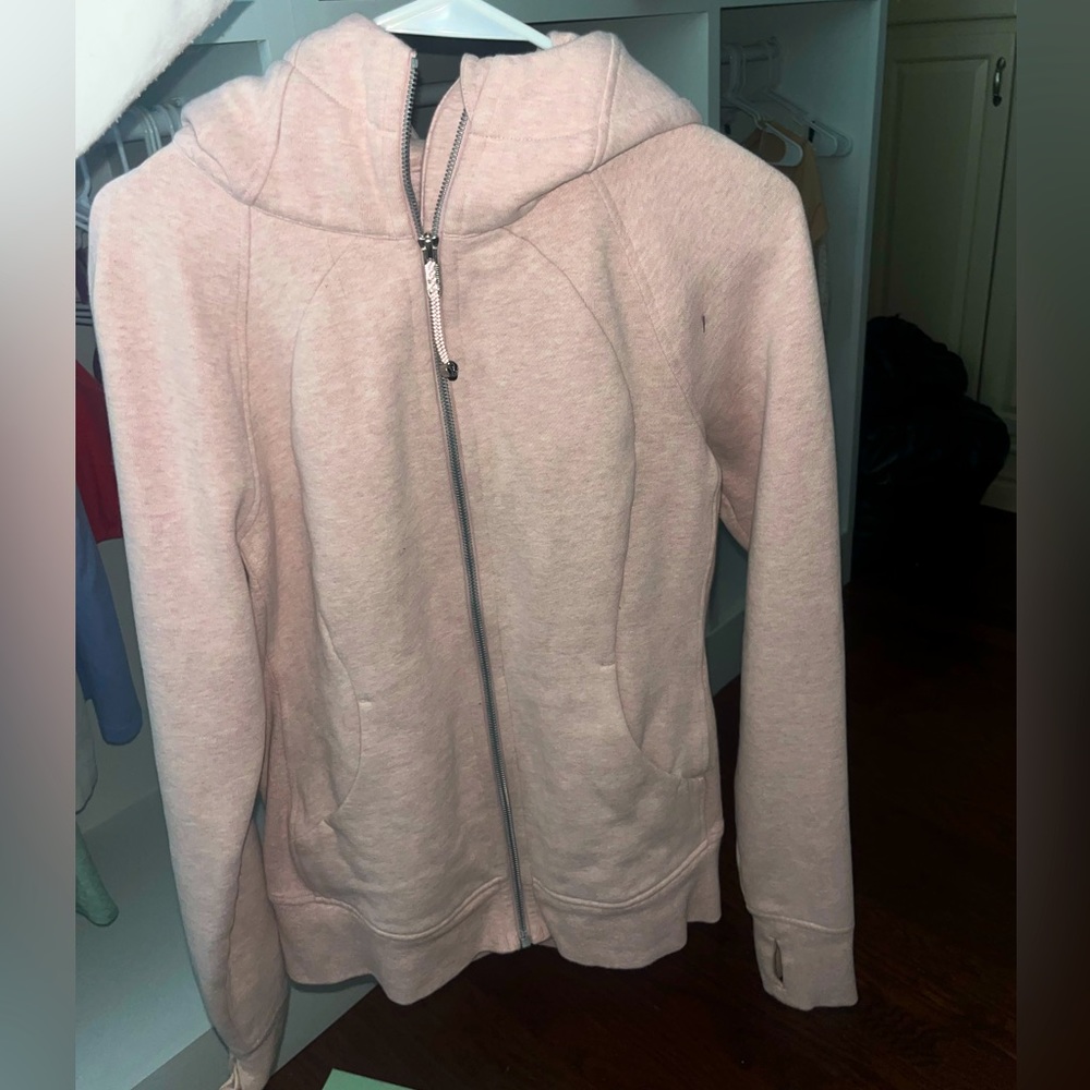 pink lululemon scuba zip up